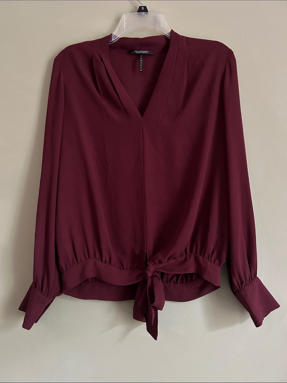 Scotch & Soda "Stargazer" Tie-Waist Blouse Size S